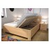 Buková posteľ ERIKA s úložným priestorom 